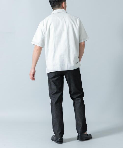 URBAN RESEARCH ROSSO MEN（アーバンリサーチロッソメン）の「『XLサイズあり』リラックスコットンリネンスキッパーシャツ（シャツ/ブラウス・メンズ・ベージュ/ネイビー/ブルー/ホワイト・X-LARGE/LARGE/MEDIUM）」の9枚目の写真