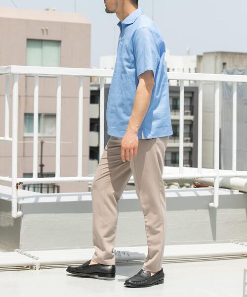 セール】『XLサイズあり』リラックスコットンリネンスキッパーシャツ