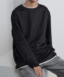 HAUS（ハウス）の「【HAUS】ストレッチカルゼレイヤードTシャツ（Tシャツ/カットソー）」