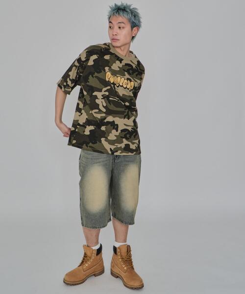 WEGO(ウィゴー)の「WEGO/カモフラグラフィックT(Tシャツ/カットソー・メンズ・グリーン/ピンク・MEDIUM/LARGE)」の6枚目の写真