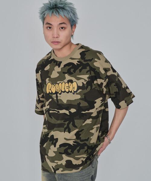WEGO(ウィゴー)の「WEGO/カモフラグラフィックT(Tシャツ/カットソー・メンズ・グリーン/ピンク・MEDIUM/LARGE)」の16枚目の写真