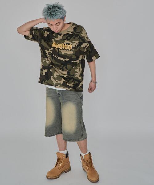 WEGO(ウィゴー)の「WEGO/カモフラグラフィックT(Tシャツ/カットソー・メンズ・グリーン/ピンク・MEDIUM/LARGE)」の17枚目の写真