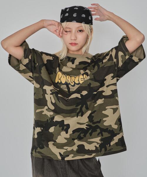 WEGO(ウィゴー)の「WEGO/カモフラグラフィックT(Tシャツ/カットソー・メンズ・グリーン/ピンク・MEDIUM/LARGE)」の18枚目の写真