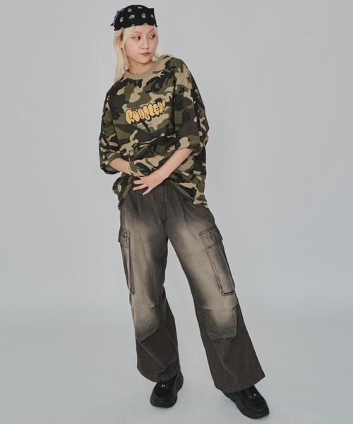 WEGO(ウィゴー)の「WEGO/カモフラグラフィックT(Tシャツ/カットソー・メンズ・グリーン/ピンク・MEDIUM/LARGE)」の21枚目の写真