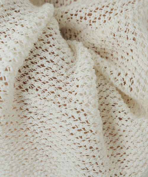 GALLARDAGALANTE（ガリャルダガランテ）の「リネンメッシュプルオーバー（ニット/セーター・レディース・ホワイト/ベージュ/ブラック/ブルー・FREE）」の19枚目の写真