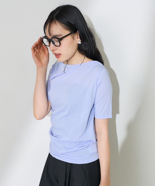 FREAK'S STORE（フリークスストア）の「ギャザートップス（Tシャツ/カットソー・レディース・オフホワイト/チャコールグレー/ブルー・ﾌﾘ-）」の13枚目の写真