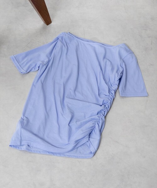 FREAK'S STORE（フリークスストア）の「ギャザートップス（Tシャツ/カットソー・レディース・オフホワイト/チャコールグレー/ブルー・ﾌﾘ-）」の15枚目の写真
