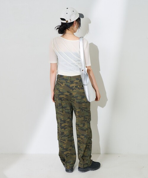 FREAK'S STORE（フリークスストア）の「ギャザートップス（Tシャツ/カットソー・レディース・オフホワイト/チャコールグレー/ブルー・ﾌﾘ-）」の22枚目の写真