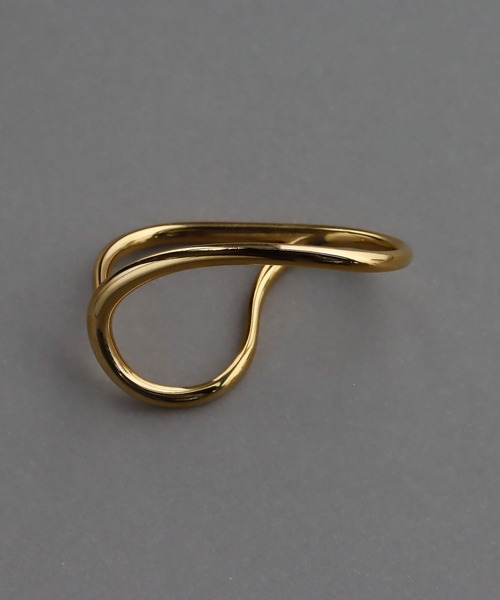 abaskdesign(アバスクデザイン)の「金属アレルギー対応 2WAY ダブルフィンガーリング(リング・レディース・ゴールド/シルバー・16号)」の10枚目の写真