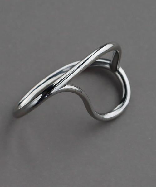 abaskdesign(アバスクデザイン)の「金属アレルギー対応 2WAY ダブルフィンガーリング(リング・レディース・ゴールド/シルバー・16号)」の6枚目の写真