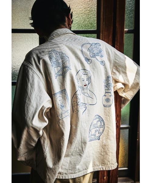 セール】Work of Art Kendai COTTON LINEN TWILL COVERALL