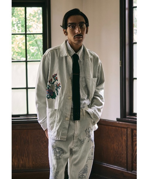 セール】Work of Art Kendai COTTON LINEN TWILL COVERALL