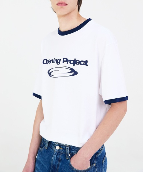 Opening Project(オープニングプロジェクト)の「【UNISEX】Opening Project/RingerT(Tシャツ/カットソー・レディース・ライトブルー/グレー/ホワイト・SMALL/MEDIUM/LARGE)」の2枚目の写真