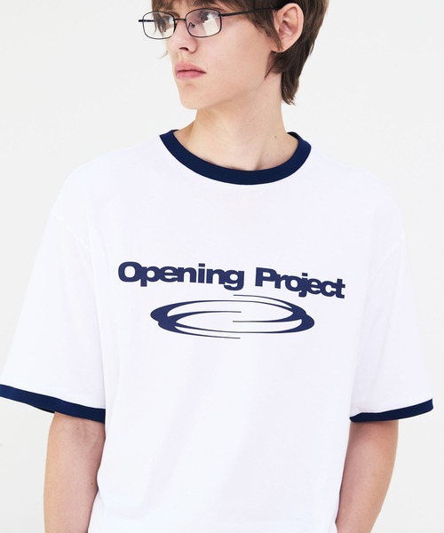 Opening Project(オープニングプロジェクト)の「【UNISEX】Opening Project/RingerT(Tシャツ/カットソー・レディース・ライトブルー/グレー/ホワイト・SMALL/MEDIUM/LARGE)」の5枚目の写真