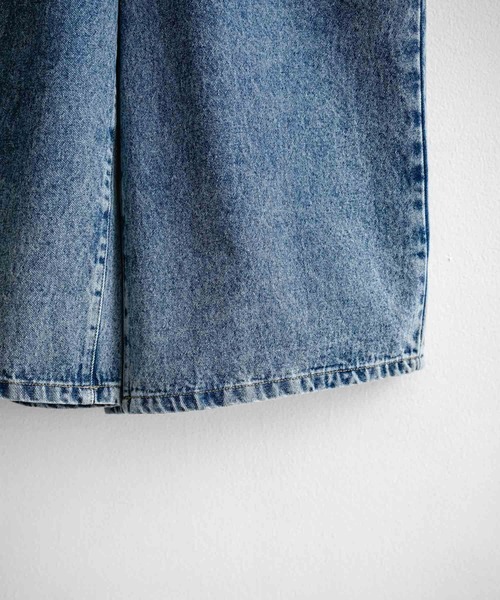 Rocky Monroe（ロッキーモンロー）の「ケミカルウォッシュ/オーバーダイ デニムワイドハーフパンツ/ショートパンツ（デニムパンツ・メンズ・ライトブラック/インディゴブルー/ケミカルウォッシュ/ブラック/パープル/ブラウン・M/L/XL）」の21枚目の写真