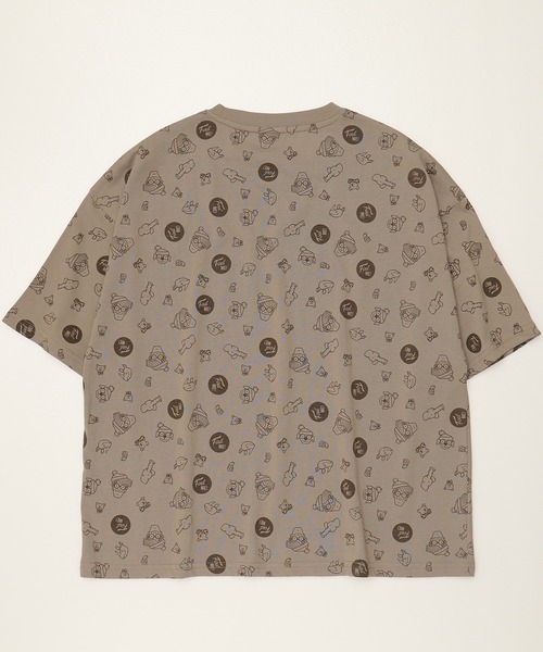 ALWAYS GOOD TIME（オルウェイズグッドタイム）の「【Where's Wally/ウォーリーを探せ】天竺 総柄/ワンポイント刺繍 WIDEシルエット 半袖Tシャツ（Tシャツ/カットソー・レディース・グレー系/ブルー系/ホワイト×レッド/サンドベージュ・M/L）」の10枚目の写真