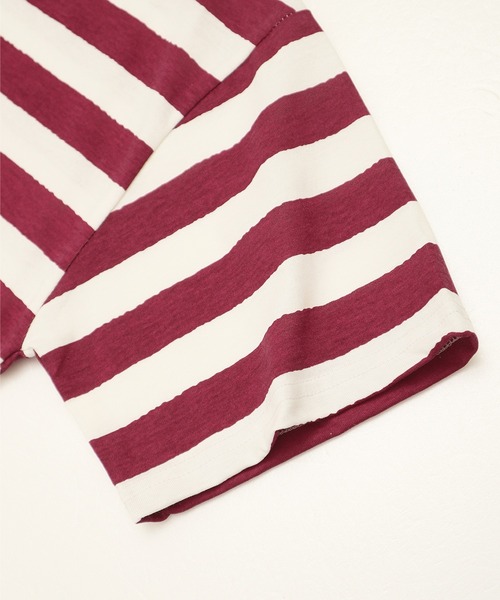 ALWAYS GOOD TIME（オルウェイズグッドタイム）の「【Where's Wally/ウォーリーを探せ】天竺 総柄/ワンポイント刺繍 WIDEシルエット 半袖Tシャツ（Tシャツ/カットソー・レディース・グレー系/ブルー系/ホワイト×レッド/サンドベージュ・M/L）」の20枚目の写真