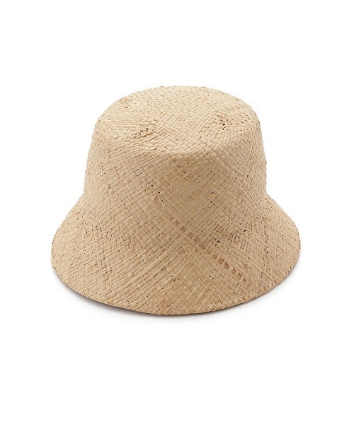 FRAY I.D(フレイアイディー)の「ラフィアリボンバケットハット(ハット・レディース・ベージュ/ブラック・FREE)」の3枚目の写真