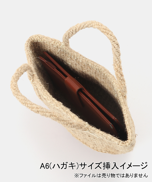 B.C STOCK（ベーセーストック）の「AFRICAN SQUARE/アフリカンスクエア タイタバスケット S（ハンドバッグ・レディース・ホワイト・FREE）」の6枚目の写真