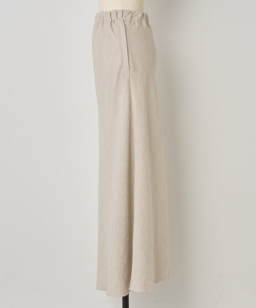 BEARDSLEY(ビアズリー)の「《15 quinze》リネンバイヤススカート(スカート・レディース・ベージュ/グレー・FREE)」の7枚目の写真