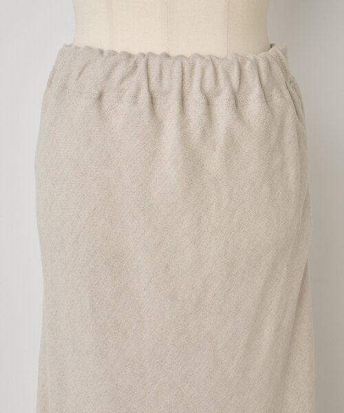BEARDSLEY(ビアズリー)の「《15 quinze》リネンバイヤススカート(スカート・レディース・ベージュ/グレー・FREE)」の10枚目の写真