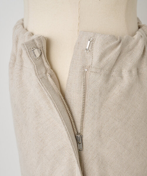 BEARDSLEY(ビアズリー)の「《15 quinze》リネンバイヤススカート(スカート・レディース・ベージュ/グレー・FREE)」の13枚目の写真