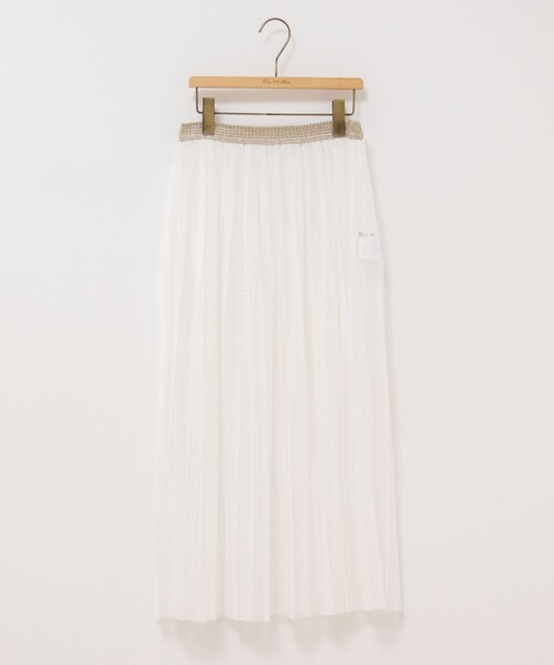 Rie Miller（リエミラー）の「ウォッシャブルラッセルチュールプリーツスカート（スカート・レディース・ブラック/ホワイト・38）」の15枚目の写真