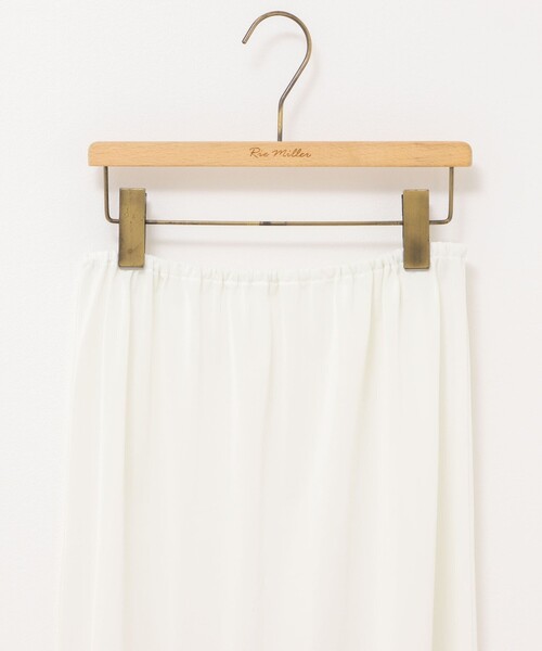 Rie Miller（リエミラー）の「ウォッシャブルラッセルチュールプリーツスカート（スカート・レディース・ブラック/ホワイト・38）」の21枚目の写真