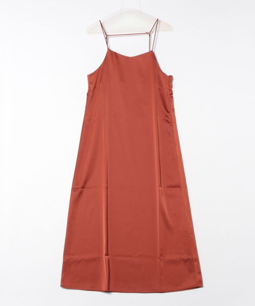 STYLEBLOCK（スタイルブロック）の「マットサテンキャミワンピース（ワンピース・レディース・グレー/テラコッタ/ブラック・M）」の3枚目の写真