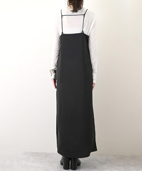 STYLEBLOCK（スタイルブロック）の「マットサテンキャミワンピース（ワンピース・レディース・グレー/テラコッタ/ブラック・M）」の6枚目の写真