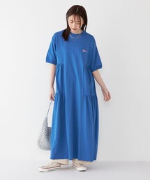 【SHIPS Colors別注】Allen A:〈手洗い可能〉USAコットン ティアード ワンピース◇