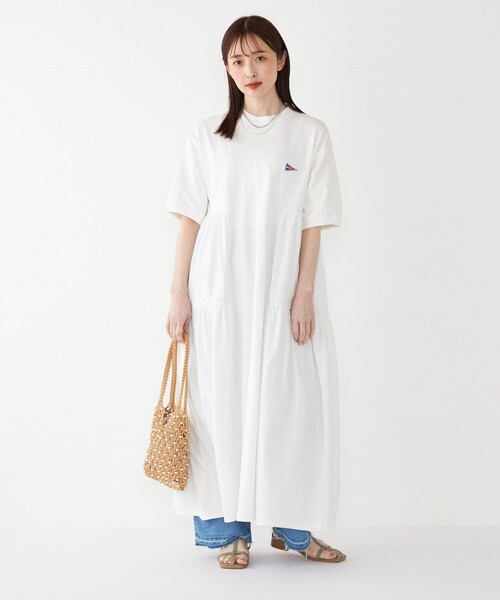 SHIPS Colors（シップス カラーズ）の「【SHIPS Colors別注】Allen A:〈手洗い可能〉USAコットン ティアード ワンピース◇（ワンピース・レディース・レッド/ブラック/オフホワイト/ブルー・ONE SIZE）」の22枚目の写真
