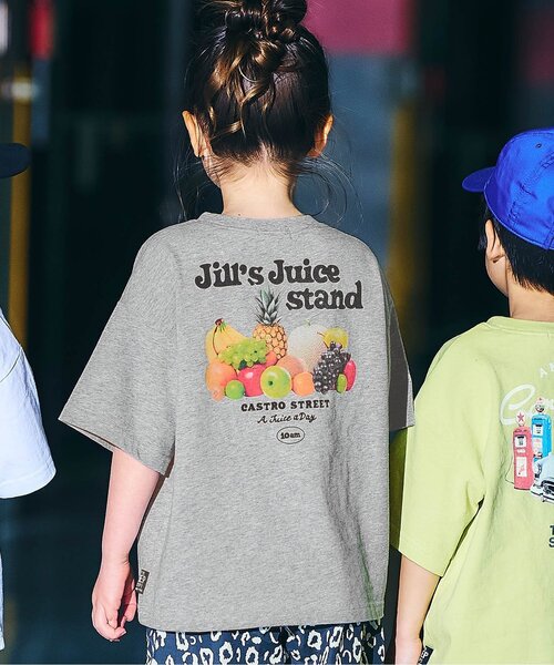 F.O.KIDS（エフオーキッズ）の「6色6柄バックプリント半袖Tシャツ_80～160cm展開（Tシャツ/カットソー・キッズ・オフホワイト/オレンジ/グレー/ブルー/ライム/ブラック・130/140/150/160/80/90/100/110/120）」の3枚目の写真