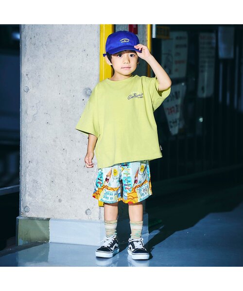 F.O.KIDS（エフオーキッズ）の「6色6柄バックプリント半袖Tシャツ_80～160cm展開（Tシャツ/カットソー・キッズ・オフホワイト/オレンジ/グレー/ブルー/ライム/ブラック・130/140/150/160/80/90/100/110/120）」の11枚目の写真