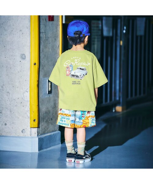 F.O.KIDS（エフオーキッズ）の「6色6柄バックプリント半袖Tシャツ_80～160cm展開（Tシャツ/カットソー・キッズ・オフホワイト/オレンジ/グレー/ブルー/ライム/ブラック・130/140/150/160/80/90/100/110/120）」の12枚目の写真