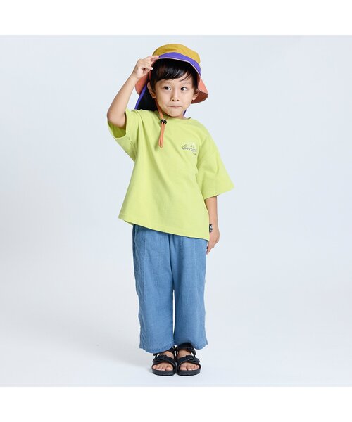 F.O.KIDS（エフオーキッズ）の「6色6柄バックプリント半袖Tシャツ_80～160cm展開（Tシャツ/カットソー・キッズ・オフホワイト/オレンジ/グレー/ブルー/ライム/ブラック・130/140/150/160/80/90/100/110/120）」の13枚目の写真