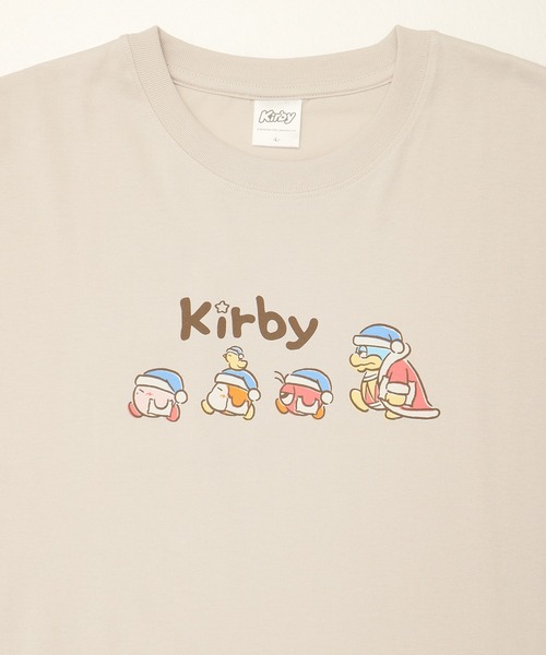ALWAYS GOOD TIME（オルウェイズグッドタイム）の「【星のカービィ/KIRBY 】天竺 ワイドシルエット ポケット付き/ワンポイント刺繍/プリント 半袖Ｔシャツ（Tシャツ/カットソー・レディース・グレー/ピンク/ミント/スミクロ・M/L）」の22枚目の写真