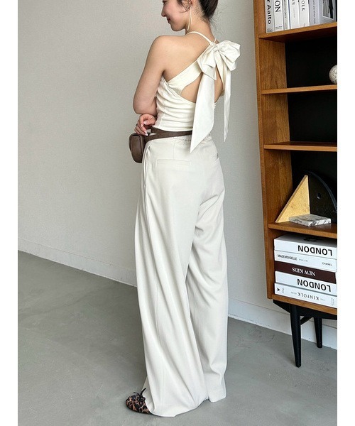 LILY BROWN（リリーブラウン）の「【LILY BROWN Lingerie】バックリボンボディスーツ（その他アンダーウェア/インナー・レディース・アイボリー/ブラック・FREE）」の17枚目の写真