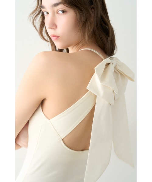 LILY BROWN（リリーブラウン）の「【LILY BROWN Lingerie】バックリボンボディスーツ（その他アンダーウェア/インナー・レディース・アイボリー/ブラック・FREE）」の5枚目の写真