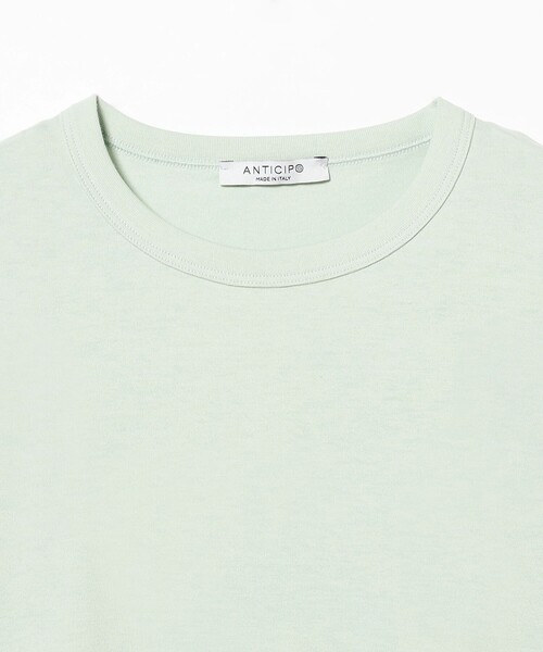 BRILLA per il gusto（ブリッラペルイルグースト）の「【販売店舗限定】ANTICIPO / コットンスムース クルーネック Tシャツ（Tシャツ/カットソー・メンズ・ミント/カーキ・46/48/42/44）」の6枚目の写真