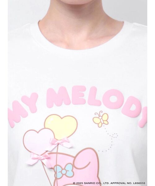 RESEXXY(リゼクシー)の「【メロクロコラボ】リボンポイントビッグTシャツ(Tシャツ/カットソー・レディース・ホワイト/ピンク・FREE)」の20枚目の写真