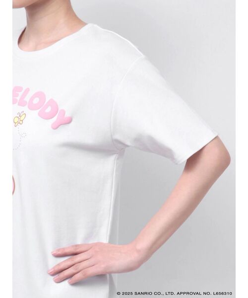 RESEXXY(リゼクシー)の「【メロクロコラボ】リボンポイントビッグTシャツ(Tシャツ/カットソー・レディース・ホワイト/ピンク・FREE)」の19枚目の写真