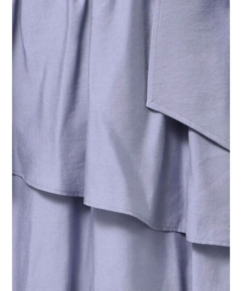 TONAL（トーナル）の「リボン付ティアードフレアスカート（スカート・レディース・ブルー/ベージュ/オフホワイト・MEDIUM）」の18枚目の写真