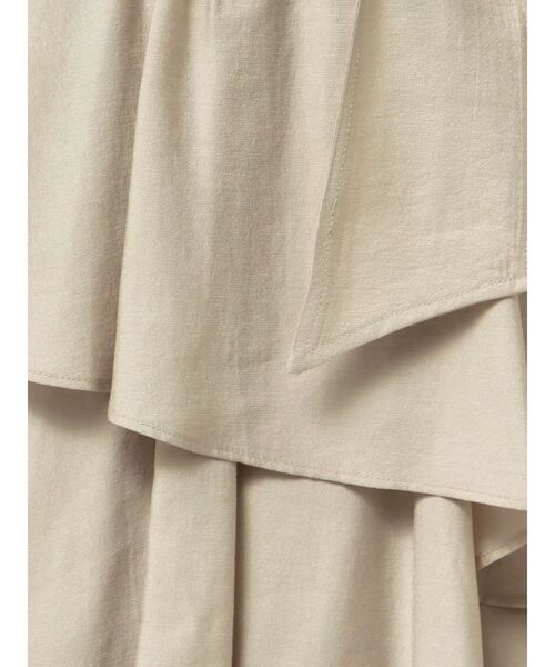 TONAL（トーナル）の「リボン付ティアードフレアスカート（スカート・レディース・ブルー/ベージュ/オフホワイト・MEDIUM）」の19枚目の写真