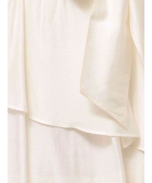 TONAL（トーナル）の「リボン付ティアードフレアスカート（スカート・レディース・ブルー/ベージュ/オフホワイト・MEDIUM）」の20枚目の写真