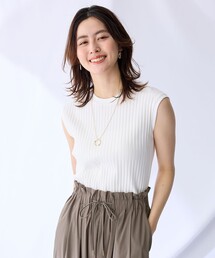汗ジミ防止テレコノースリーブプルオーバー