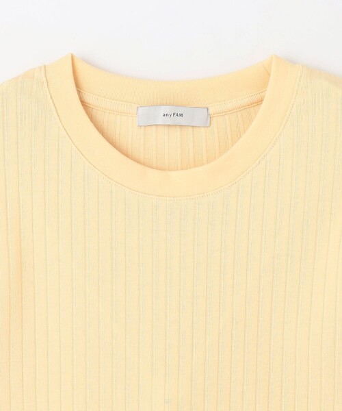 ANY(エニィ)の「汗ジミ防止テレコノースリーブプルオーバー(Tシャツ/カットソー・レディース・イエロー系/ブラック系/ライトグレー系/ダルブルー系/ホワイト系・4)」の19枚目の写真