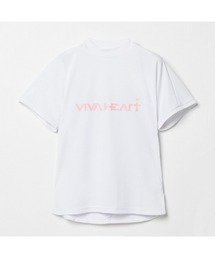 【VIVA HEART/GOLF】ハートバックダブルメッシュ半袖モックネック