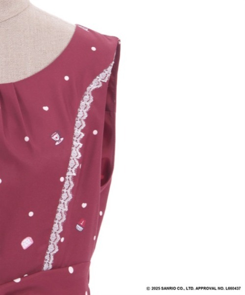 axes femme（アクシーズファム）の「マイメロディ／ジャンスカ（ワンピース・レディース・レッド/ブラック・FREE）」の14枚目の写真