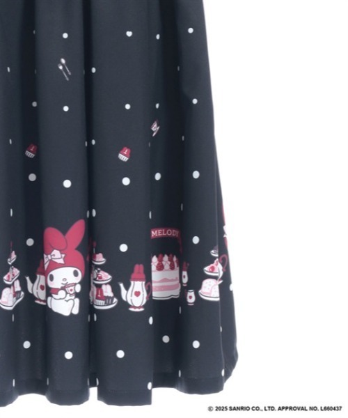 axes femme（アクシーズファム）の「マイメロディ／ジャンスカ（ワンピース・レディース・レッド/ブラック・FREE）」の8枚目の写真